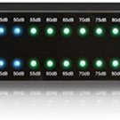 Technical Pro 1U Rack Mount dB Decibel Display Meter with 8 Outlet Power Supply
