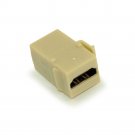 Keystone Jack Insert/Coupler Type - HDMI Gold Plated Female/Female Ivory