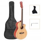 Glarry GT501 40"" Practice Beginner Spruce Folk Acoustic Guitar Wood Color