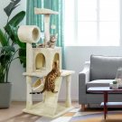 51"" Cat Tree Tower Condo Furniture Scratching Post Pet Kitty Play House Hammock