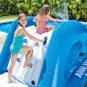 Intex Kool Splash Inflatable Swimming Pool Water Slide & Giant Basketball Hoop