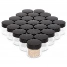 24 Pack 2oz Glass Cosmetic Container Jars with Lid for Makeup Powders, Ointment