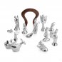 Nambe Miniature Nativity Metal Alloy 3 Piece Christmas Figurine Set - Animals