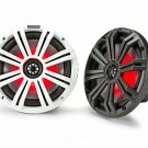 Kicker KM8, KM Marine 8"" 2-Way Coaxial Speakers, 4 Ohm w/ LED Lighting (45KM84L)