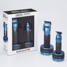 BaBylissPRO LimitedFX Boost+ Collection Clipper & Trimmer BLUE Set w/ Bases