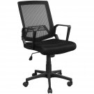 Black Mesh Executive Chair Swivel Rolling Office Computer Chair for Work Study
