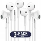 Headphones with MIC, Premium Earphones/Earbuds/Headphones 3-PACK with Stereo