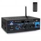 Pyle PTA2 Mini 2x40 Watts Stereo Mixer/Power Amplifier w/ USB/SD/FM/Bluetooth