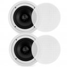 Pyle In-Wall / In-Ceiling Speakers, 2-Way Flush Mount, 250 Watt (Pair)