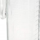 Bormioli Rocco Gelo 40.5 ounces Glass Jug - BPA Free Red Lid, Made in Italy