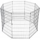 42 Inch 8 Panels Dog Playpen Fence Pet Play Pen Exercise Cage Kennel Cage