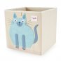 3 Sprouts Children's Foldable Fabric Storage Cube Box Soft Toy Bin Set (4 Pack)