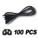 100 LOT AC Power Cord Cable Desktop Monitor Computer 6ft IEC320 Heavy Duty PC