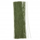 300 Pieces Green 18 Gauge Floral Wire for DIY Crafts, Artificial Flowers, 16 In