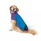 Dog Color Block Hoodie Sweatshirt - Blue/Purple/Black, L - LEGO Collection