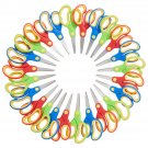 24 Pack Rounded Tip Craft Scissors for Kids, Teacher Supplies, 3 Colors