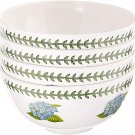 Portmeirion Botanic Garden Set of 4 Melamine Bowls, 7.25 Inch - White