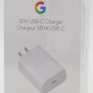 Google 30W USB-C Fast Charger G9BR1 White For Google Pixel 6 & Pixel 7 New