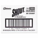 Shout Wipe & Go Instant Stain Remover 4.7 x 5.9 80 Packets/Carton 686661