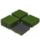 Artificial Grass Turf Interlocking Deck Tiles Indoor/Outdoor Flooring Decor