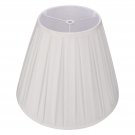 ALUCSET Pleated Barrel Lamp Shade for Table Lamps and Floor Lights, Off White