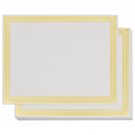 50 Sheets Certificate Paper for Printing with Gold Foil Border (8.5 x 11 In)