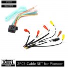 Xtenzi Wire Harness RCA Cable Set for Pioneer Receiver DMH -WT76NEX CDP1888
