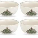 Spode Christmas Tree Fruit Salad Bowls, 5.5 Inch, Set of 4