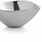 Nambe Mini Tri-Corner Alloy Metal Serving Bowl, Oven & Freezer Safe, Silver