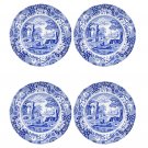 Spode Blue Italian Set of 4 Porcelain Luncheon Plates, 9 inch - Blue/White