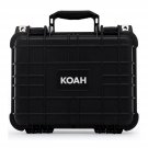 Koah Weatherproof Hard Case with Customizable Foam 13 x 11 x 6 In