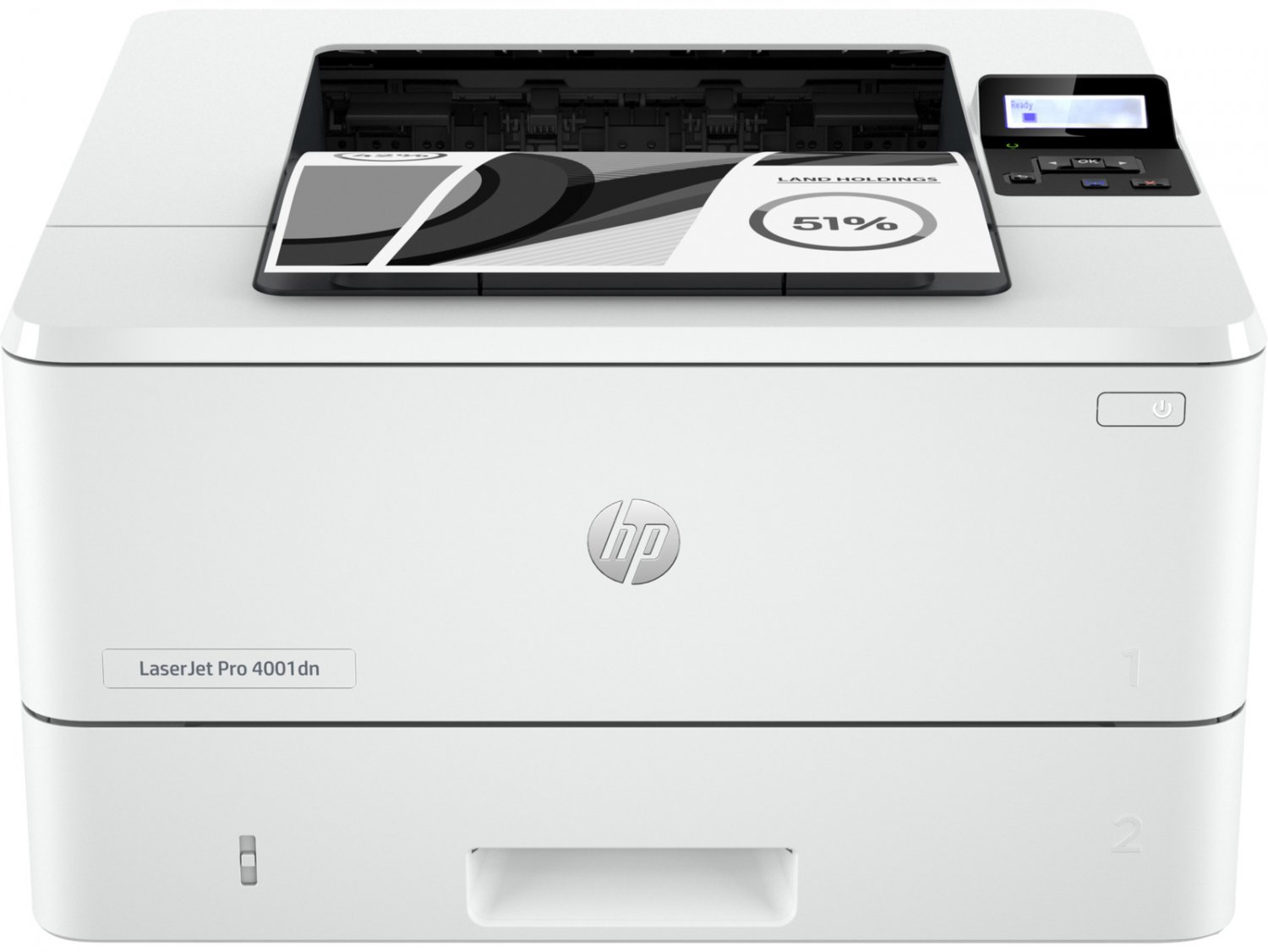 HP LaserJet Pro 4001dn Laser Printer, Black And White Mobile Print Up to 80,000