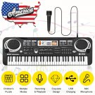61 Key Digital Music Keyboard Piano Kids Toys Gift Electric W/Microphone 2021