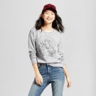 Zoe+Liv Women's Rose Long Sleeve Graphic Sweatshirt - Grey XXL