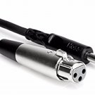 Hosa - STX-105F - Stereo 1/4"" Male to 3-Pin XLR Female Cable - 5 ft.