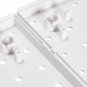 4 Pack 10x10"" White Pegboard Panel Garage Tools Wall Organizer Shelf Display