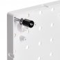 4 Pack 10x10"" White Pegboard Panel Garage Tools Wall Organizer Shelf Display