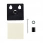 4 Pack 10x10"" Black Pegboard Panel Garage Tools Organizer Shelf Display Holder