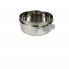 Coop Cup with Clamps Bowl for Dogs & Pet - 30 oz - Cages Kennels Stainless Steel