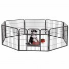 BestPet 24""*32"" Heavy Duty 8 Panel Folding Metal Pet Playpen Dog Exercise Fence