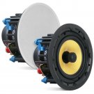 Pyle Dual 6.5"" In-Wall / In-Ceiling Hi-Fi Speakers-Magnetic Grills 300 W (Pair)