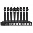Pyle 8 Mic Professional Handheld VHF Wireless Microphone System