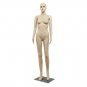 Full Body Female Mannequin w/Base Plastic Realistic Display Head Turns Dress