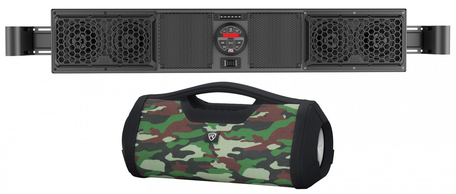 MTX MUDSYS41 FourSpeaker Marine Soundbar System w/Bluetooth For ATV