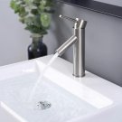 Aquaterior Bathroom Faucet to Vessel Sink Basin Mixer Tap Brushed Nickel AQT0053
