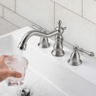 Aquaterior Bathroom Widespread Faucet Waterfall to Sink Basin Bathtub BN AQT0080