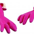 Casabella Waterblock Latex Gloves Tapered Fit & Double Cuff Large 2 Pairs - Pink