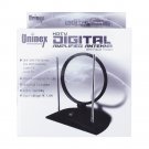Uninex KK8108: HDTV Digital Amplified Antenna w/ Power Adapter - Black