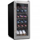 Nutrichef Wine Chilling Refrigerator Cellar-Dual-Zone, Digital touch (18 Bottle)
