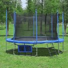 Round Trampoline Enclosure Net Replacement Fence Fits 15FT 6 Pole Frame